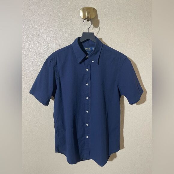 Polo Ralph Lauren
Classic Fit Seersucker Shirt in Navy - Picture 2 of 7